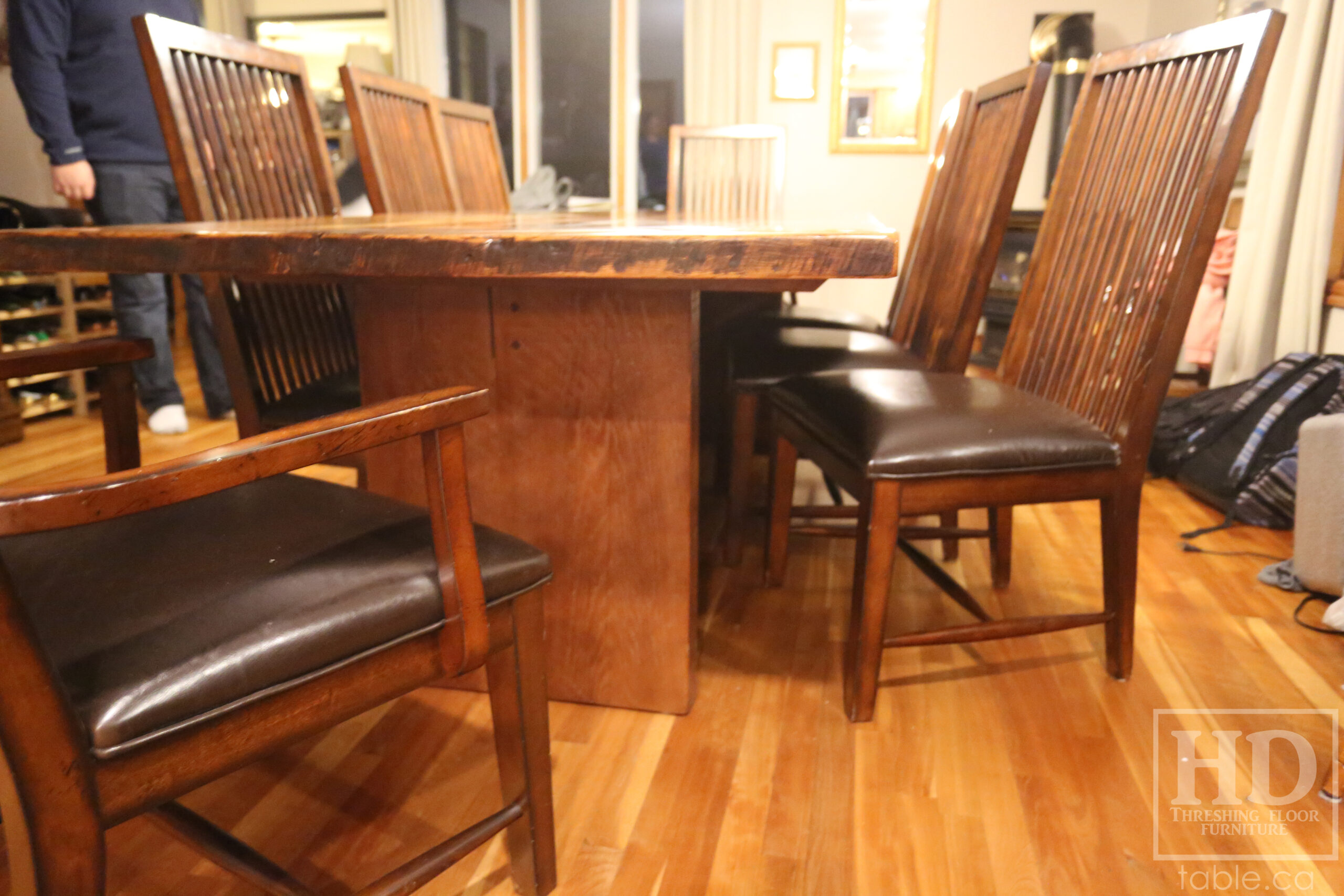 Old Growth Canadian Wood Table by HD Threshing Floor Furniture / www.table.ca