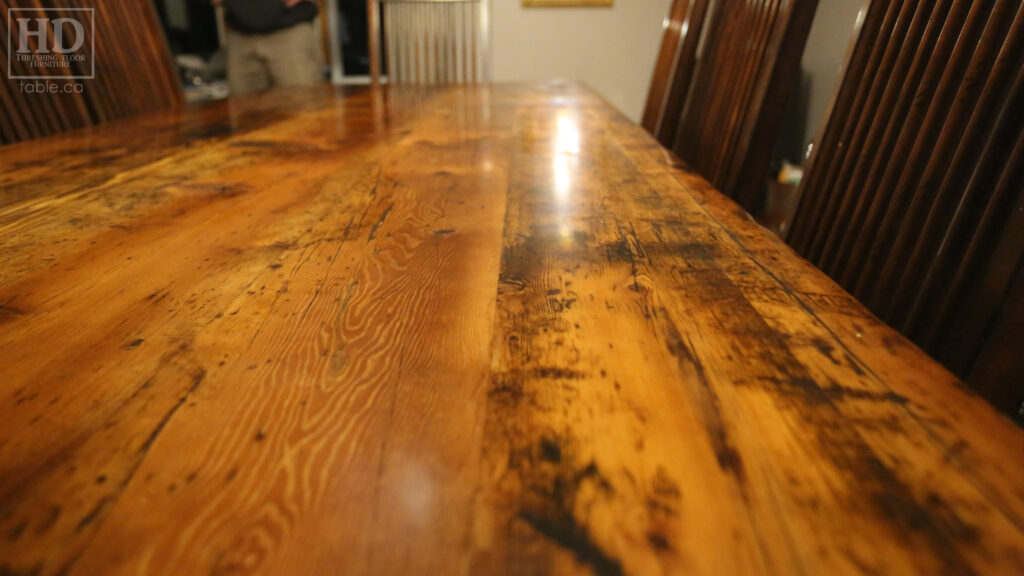 Old Growth Canadian Wood Table by HD Threshing Floor Furniture / www.table.ca