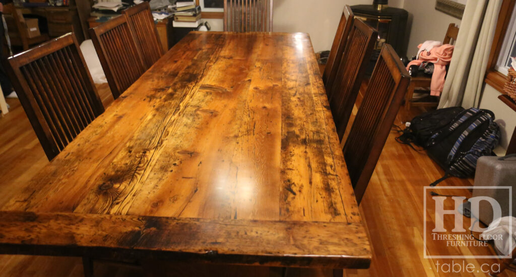 Old Growth Canadian Wood Table by HD Threshing Floor Furniture / www.table.ca
