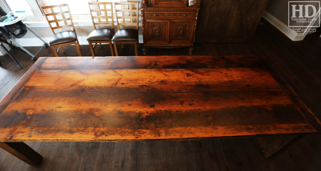 Reclaimed Wood Harvest Table by HD Threshing Floor Furniture / www.table.ca