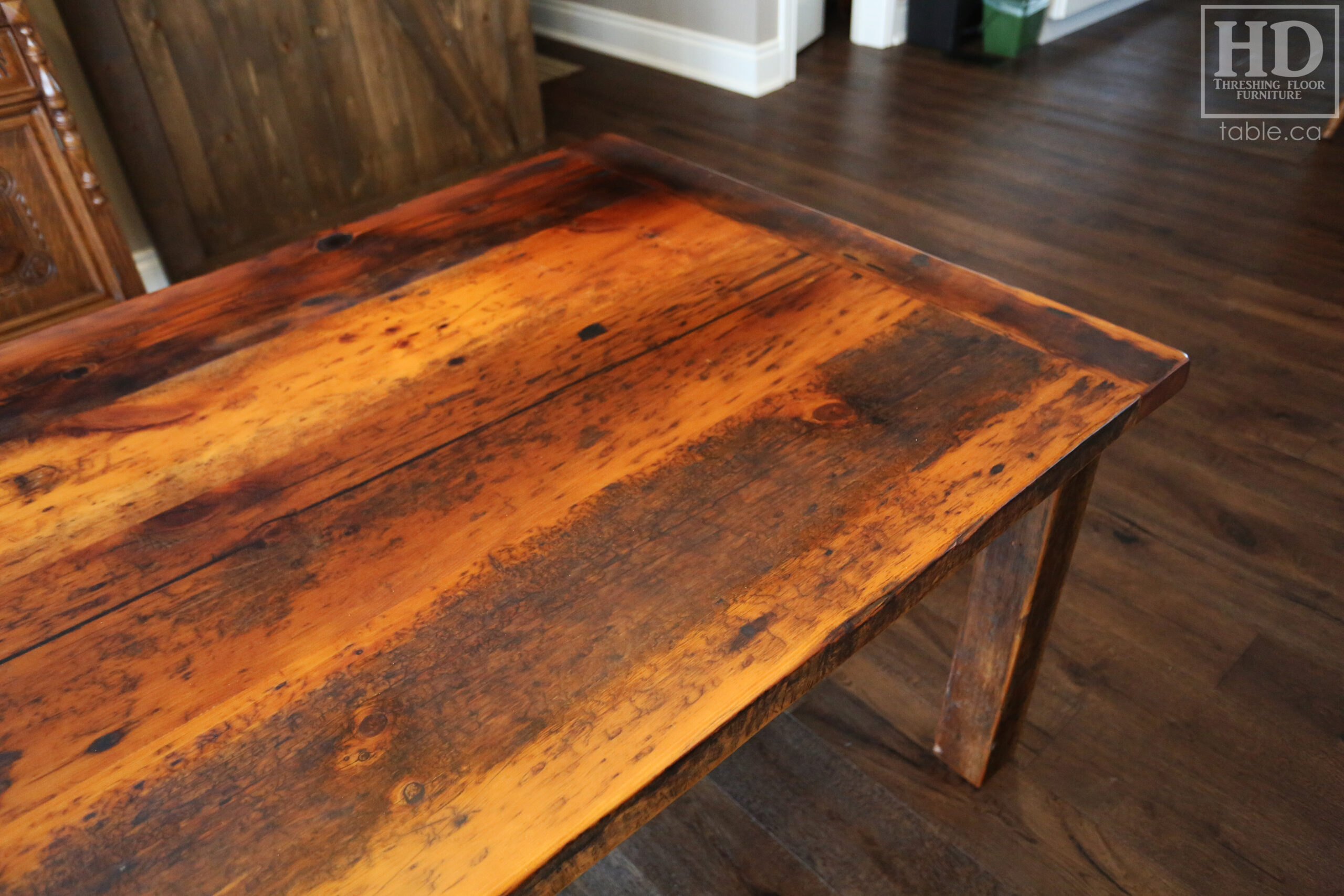 Reclaimed Wood Harvest Table by HD Threshing Floor Furniture / www.table.ca