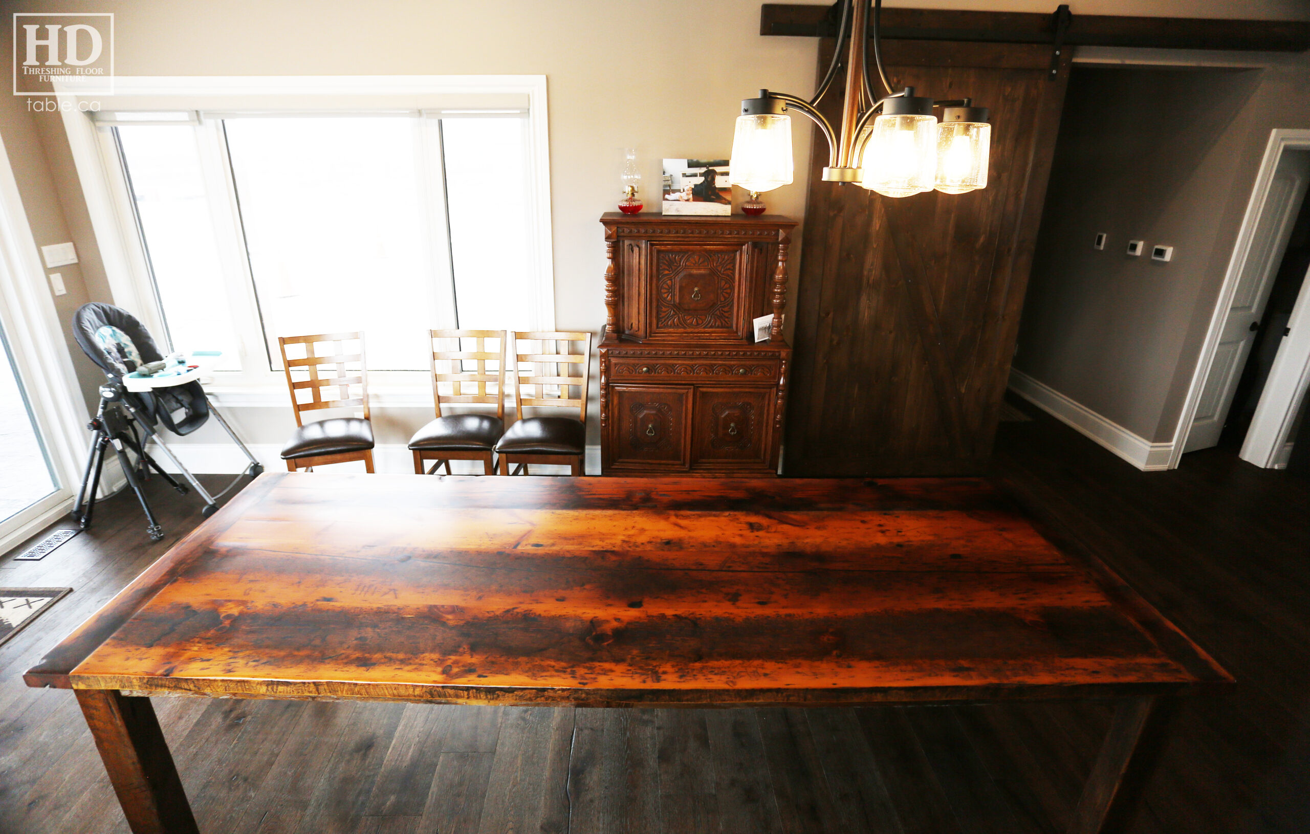 Reclaimed Wood Harvest Table by HD Threshing Floor Furniture / www.table.ca