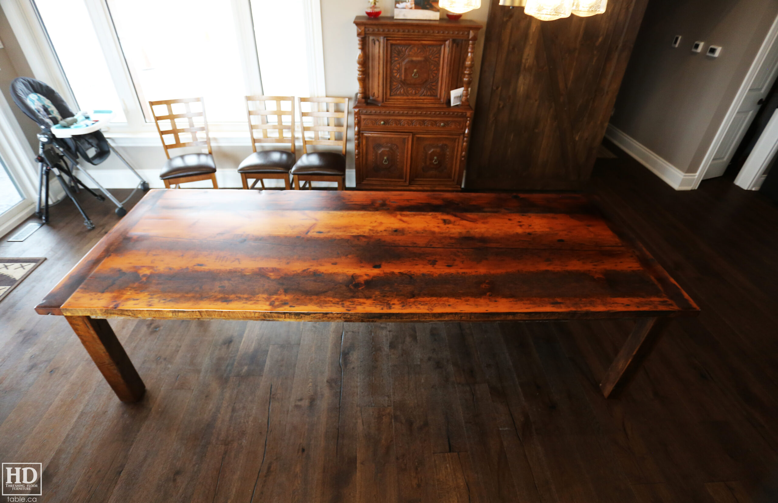 Reclaimed Wood Harvest Table by HD Threshing Floor Furniture / www.table.ca