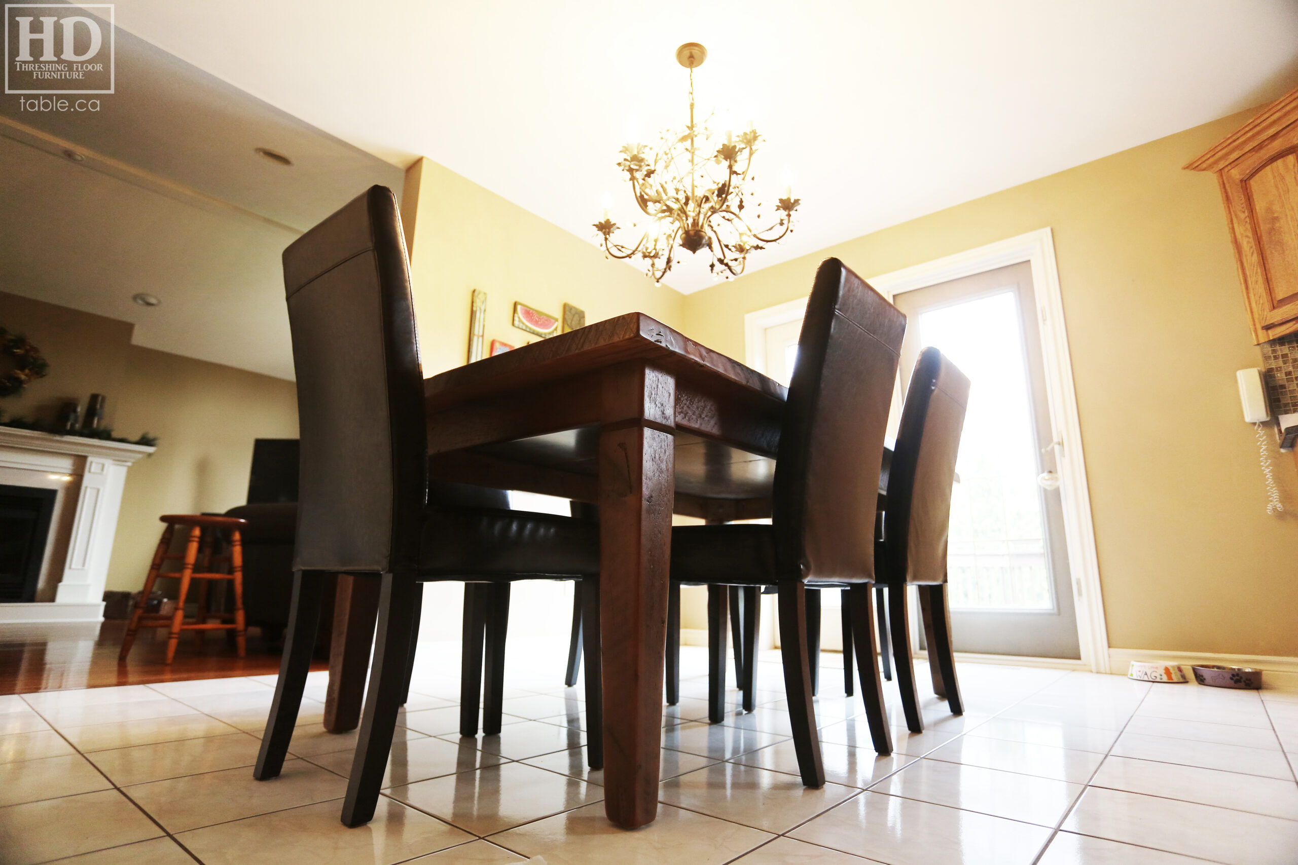 Reclaimed Wood Harvest Table made from Ontario Barnwood by HD Threshing Floor Furniture / www.table.ca