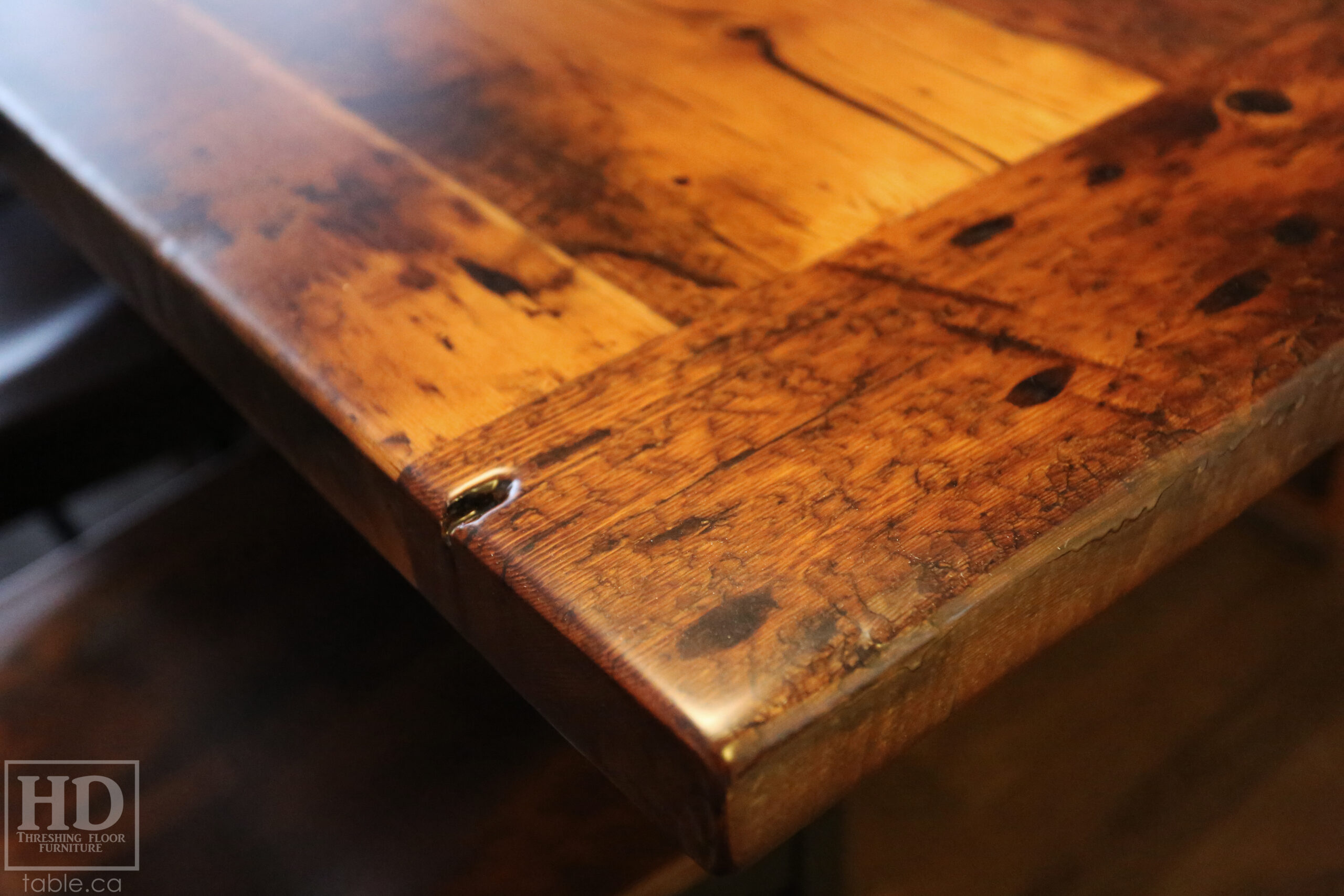 Rustic Barnwood Table by HD Threshing Floor Furniture / www.table.ca