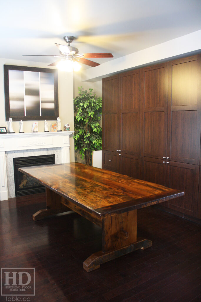 Solid Wood Reclaimed Barnwood Table by HD Threshing Floor Furniture / www.table.ca