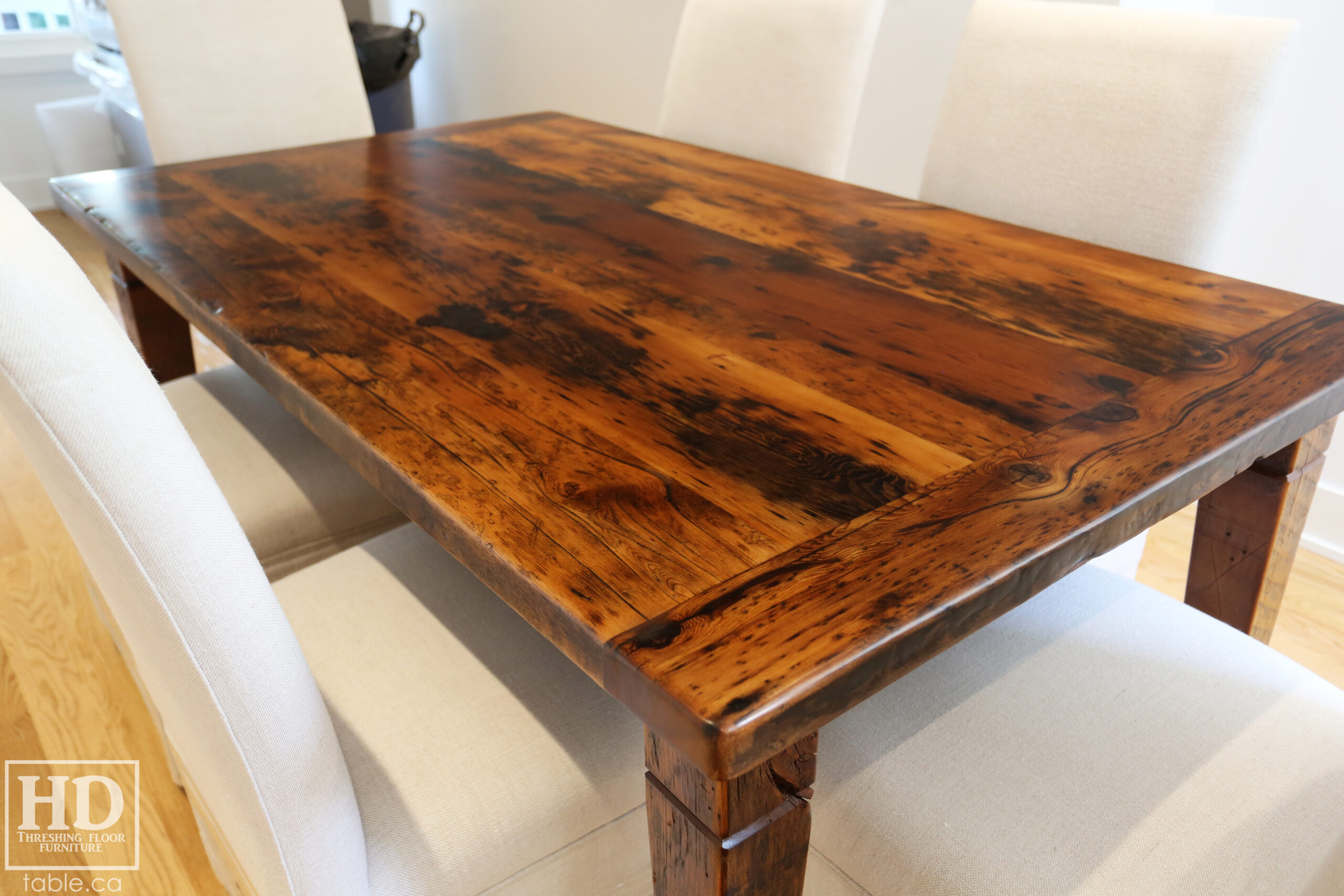 Reclaimed Wood Harvest Table by HD Threshing Floor Furniture / www.table.ca