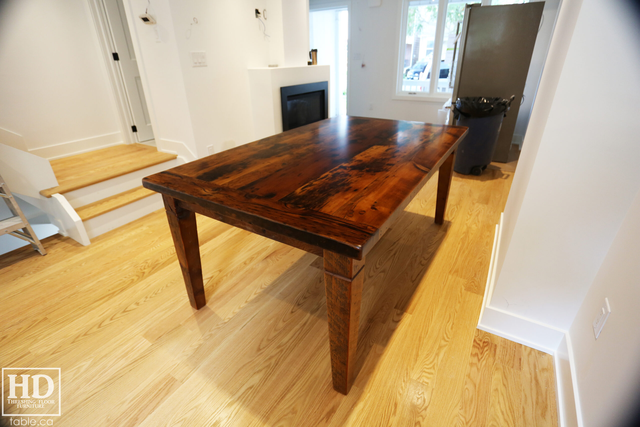 Reclaimed Wood Harvest Table by HD Threshing Floor Furniture / www.table.ca