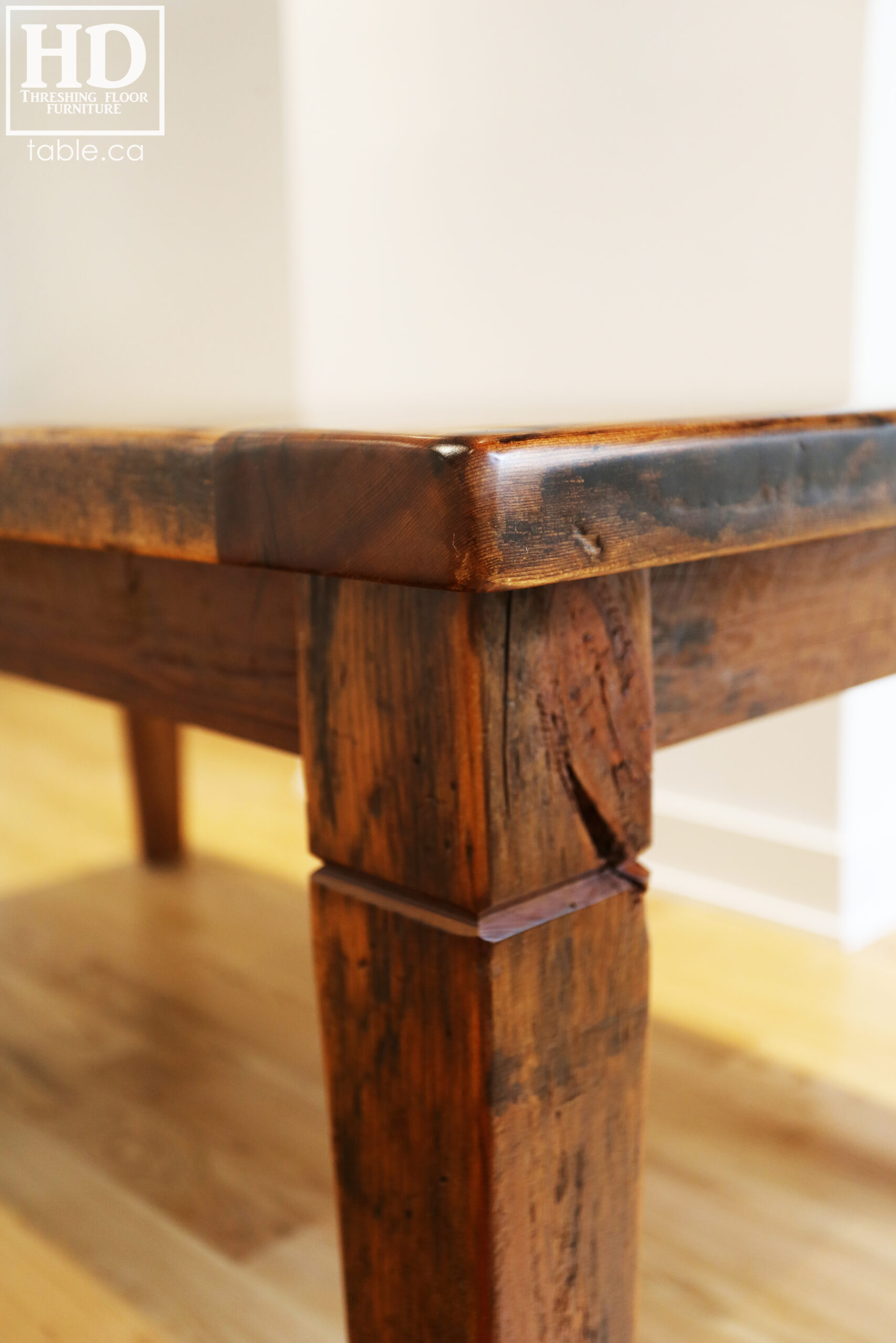 Reclaimed Wood Harvest Table by HD Threshing Floor Furniture / www.table.ca