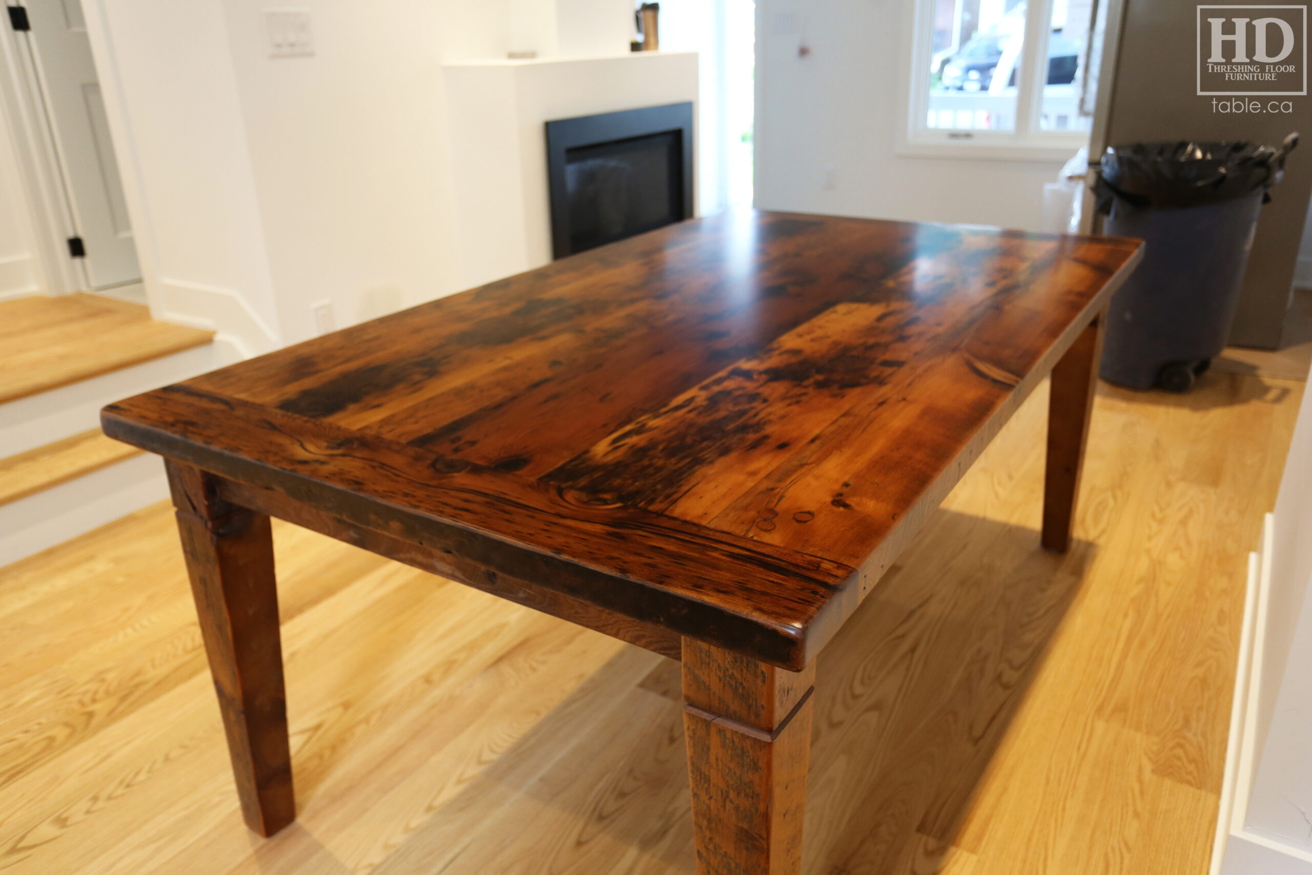 Reclaimed Wood Harvest Table by HD Threshing Floor Furniture / www.table.ca