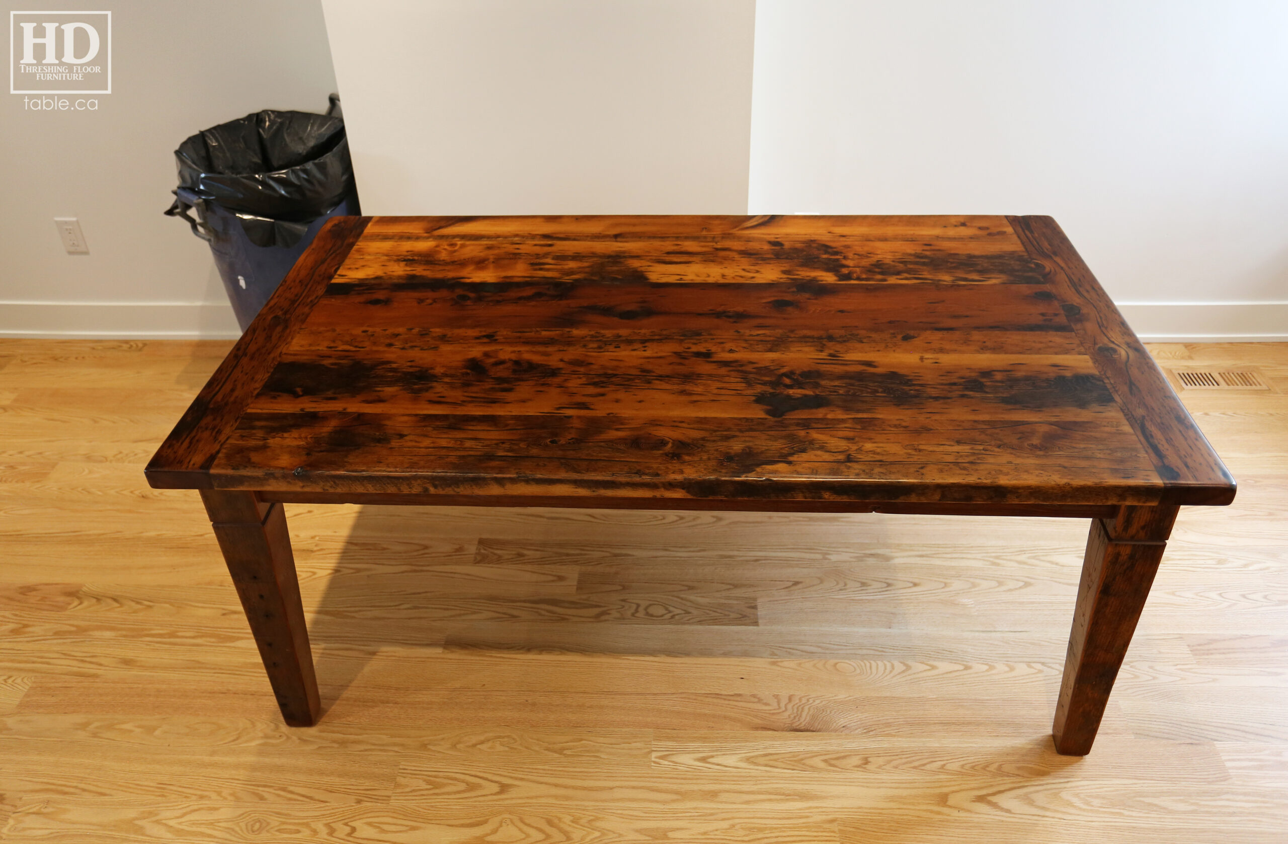 Reclaimed Wood Harvest Table by HD Threshing Floor Furniture / www.table.ca