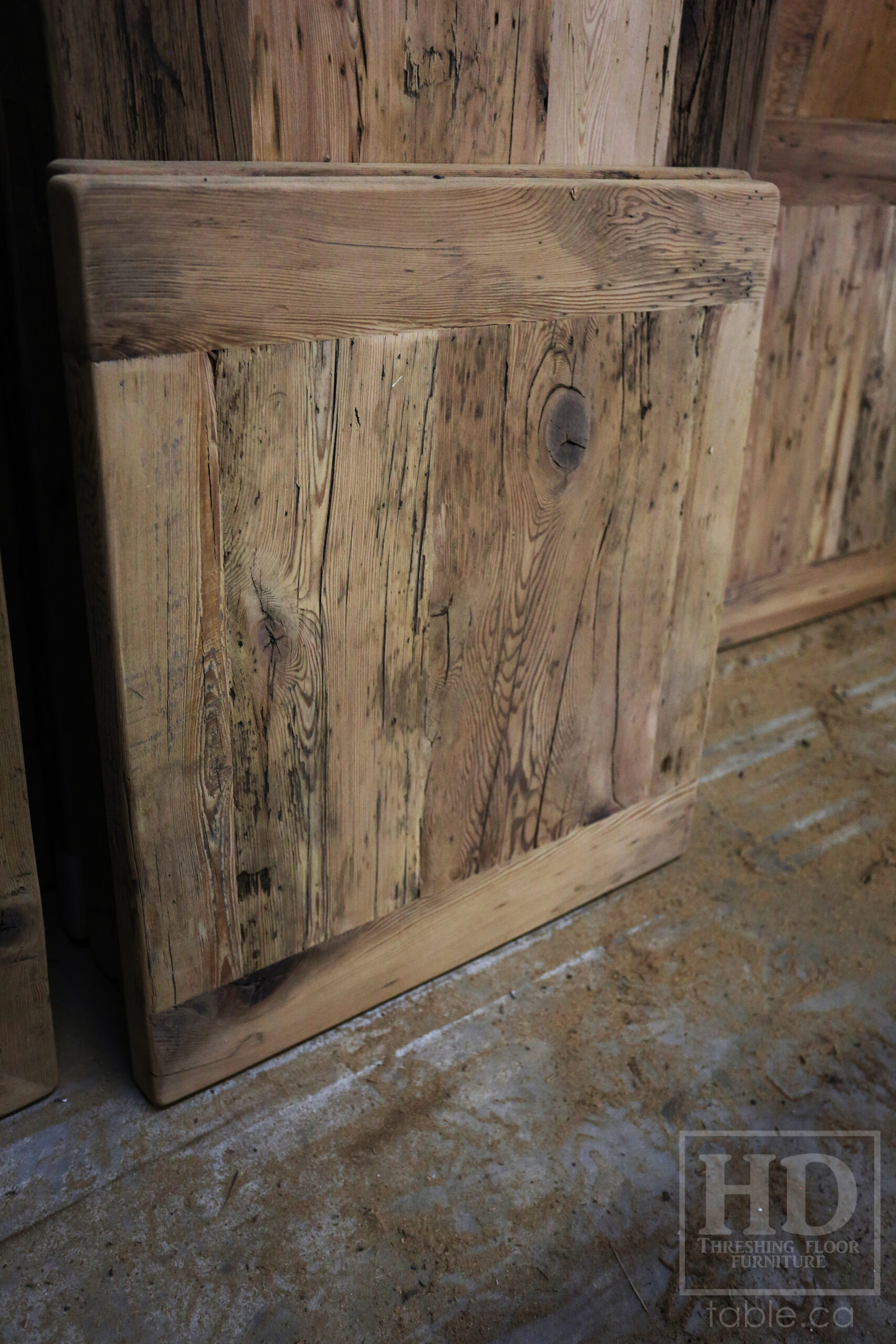 Restaurant Table Tops made from Reclaimed Ontario Barnwood by HD Threshing Floor Furniture / www.table.ca