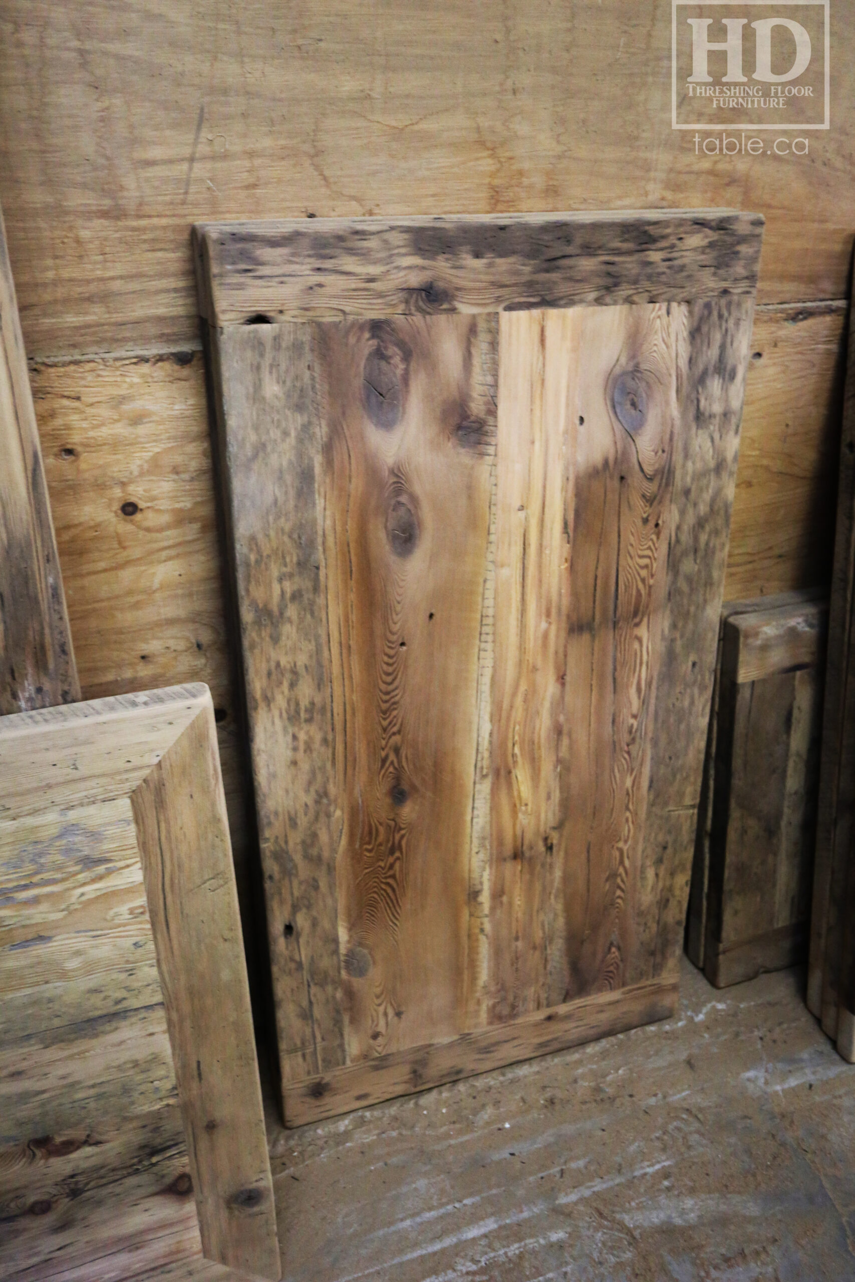 Restaurant Table Tops made from Reclaimed Ontario Barnwood by HD Threshing Floor Furniture / www.table.ca