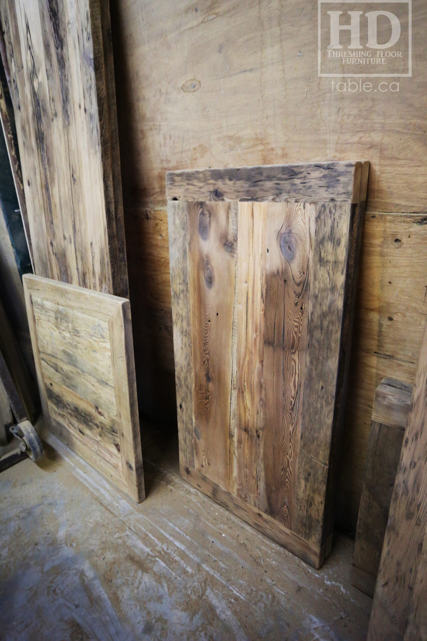 Restaurant Table Tops made from Reclaimed Ontario Barnwood by HD Threshing Floor Furniture / www.table.ca