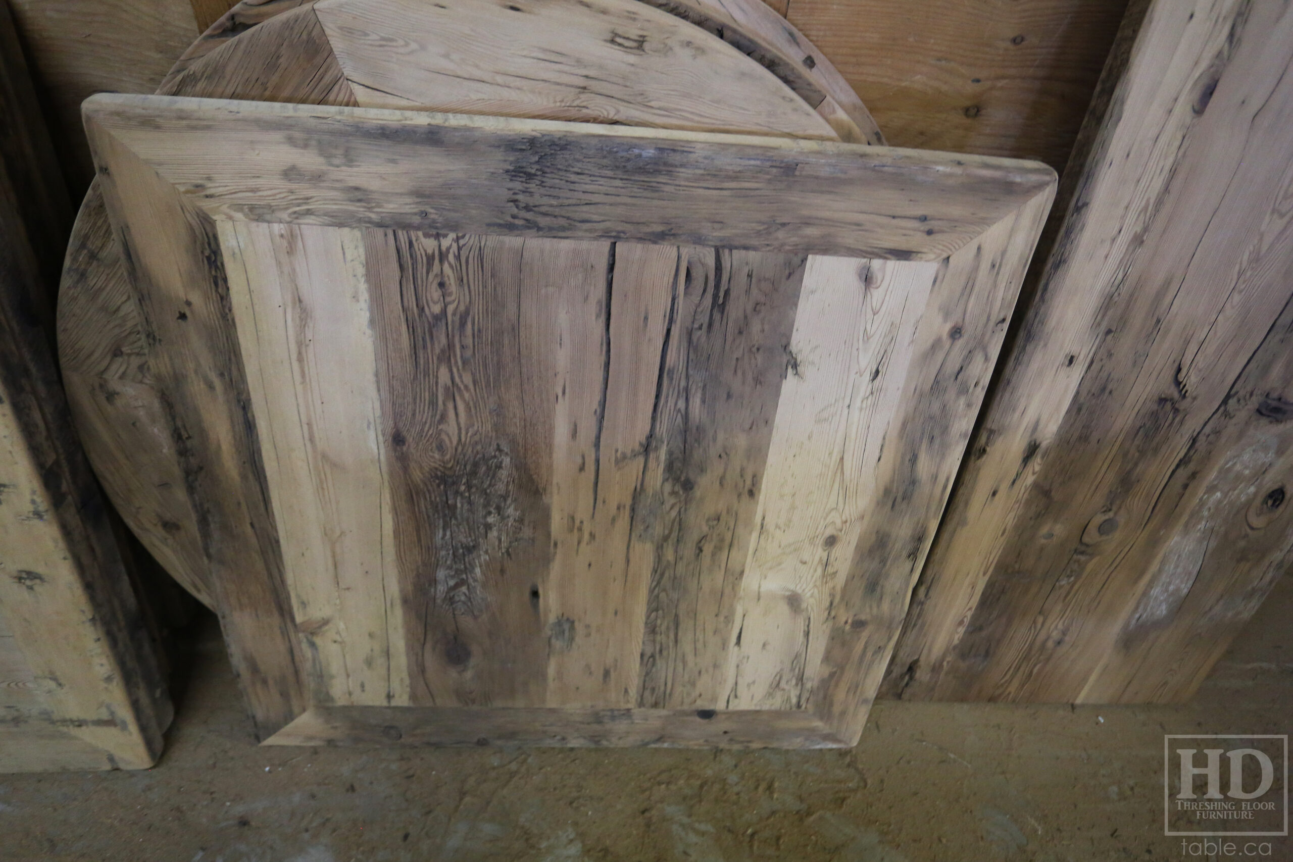 Restaurant Table Tops made from Reclaimed Ontario Barnwood by HD Threshing Floor Furniture / www.table.ca