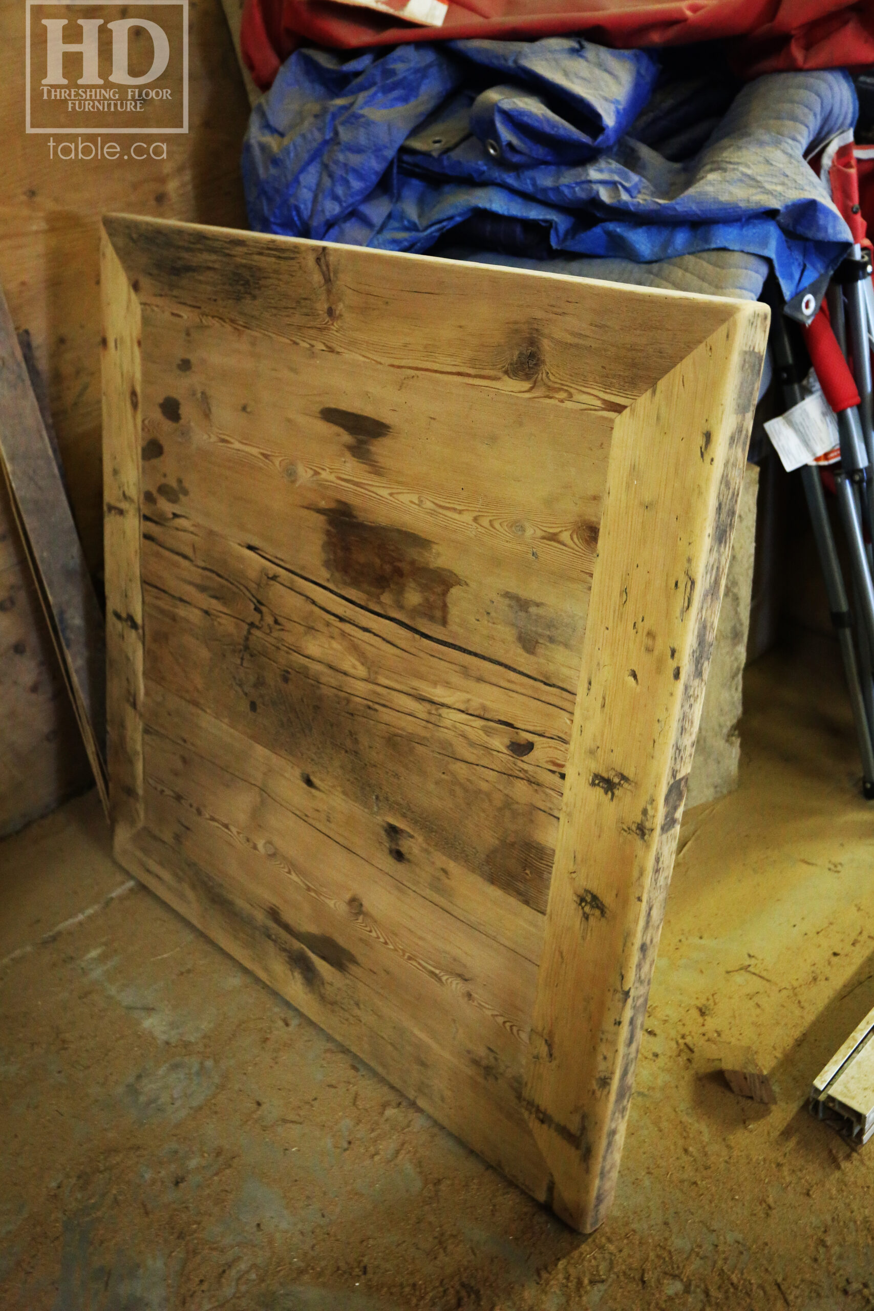 Restaurant Table Tops made from Reclaimed Ontario Barnwood by HD Threshing Floor Furniture / www.table.ca