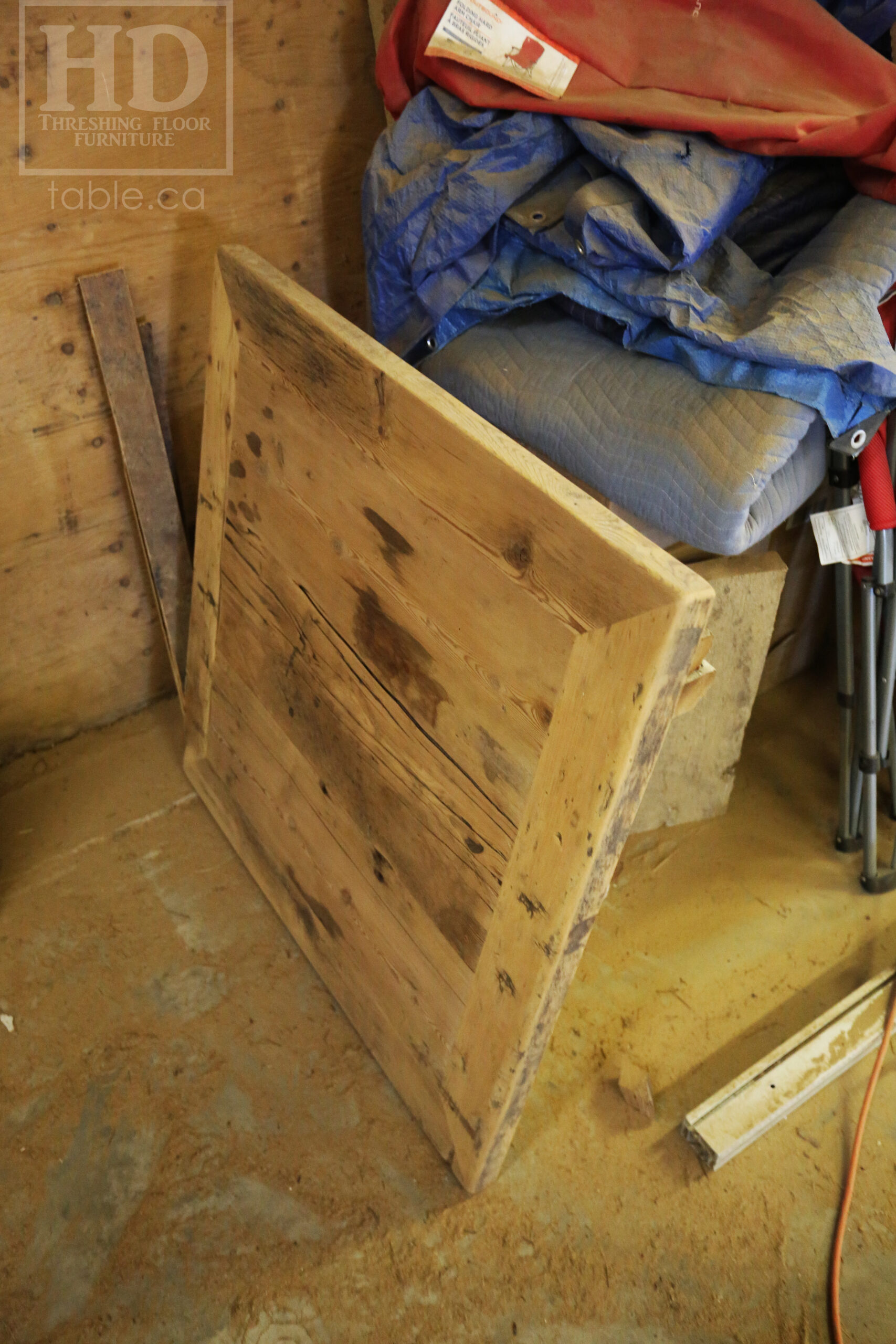 Restaurant Table Tops made from Reclaimed Ontario Barnwood by HD Threshing Floor Furniture / www.table.ca