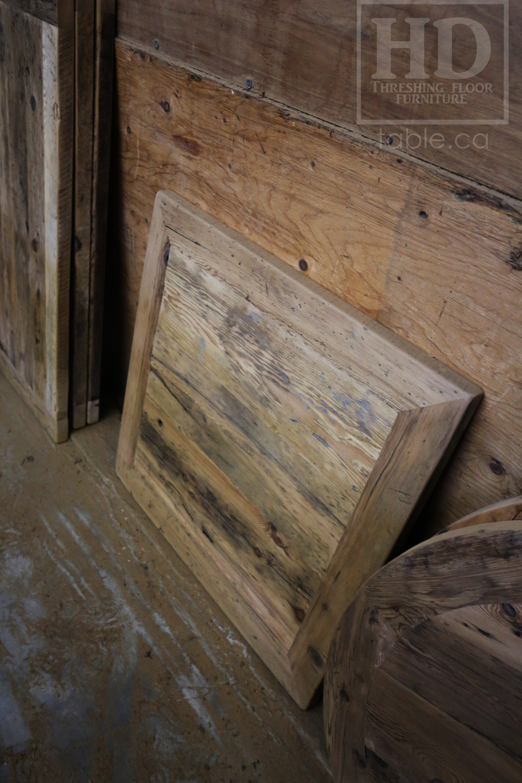 Restaurant Table Tops made from Reclaimed Ontario Barnwood by HD Threshing Floor Furniture / www.table.ca