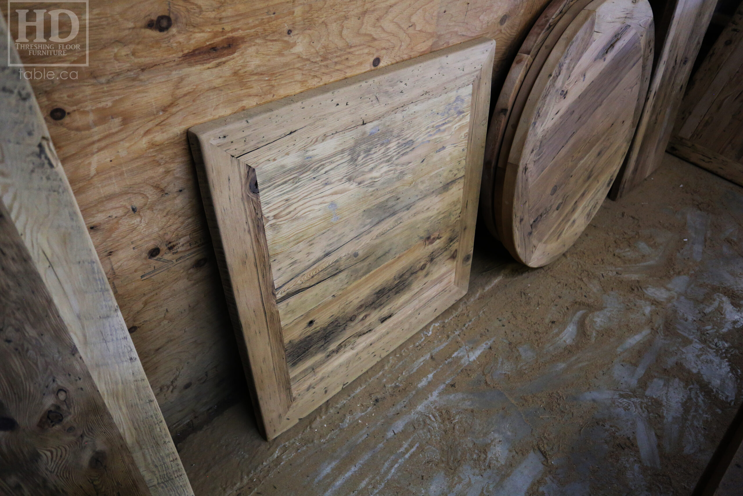 Restaurant Table Tops made from Reclaimed Ontario Barnwood by HD Threshing Floor Furniture / www.table.ca