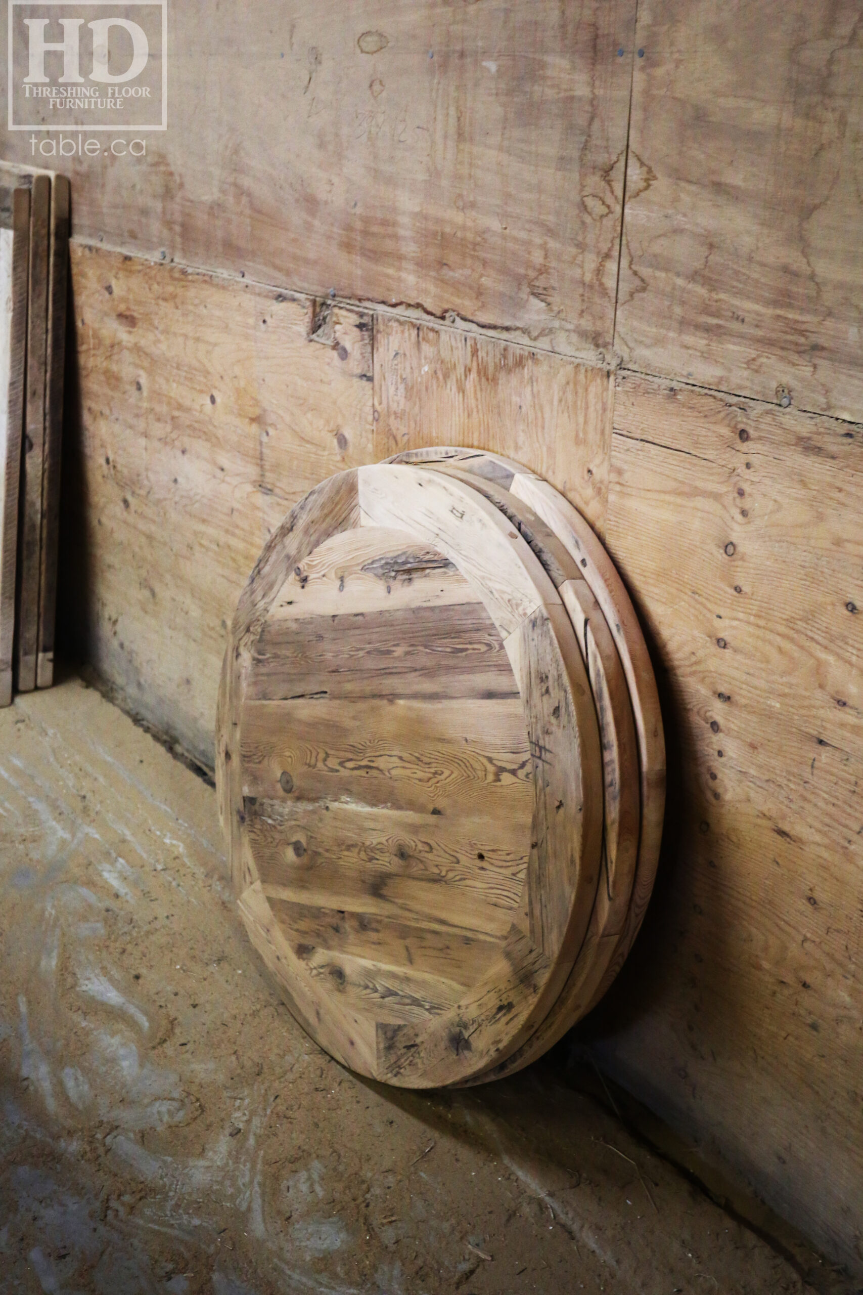 Restaurant Table Tops made from Reclaimed Ontario Barnwood by HD Threshing Floor Furniture / www.table.ca