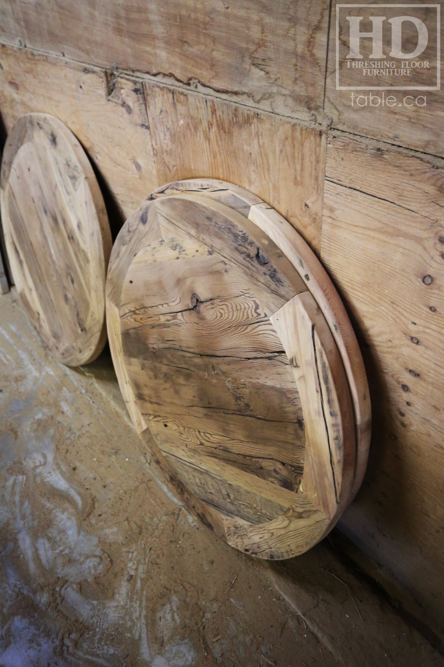 Restaurant Table Tops made from Reclaimed Ontario Barnwood by HD Threshing Floor Furniture / www.table.ca