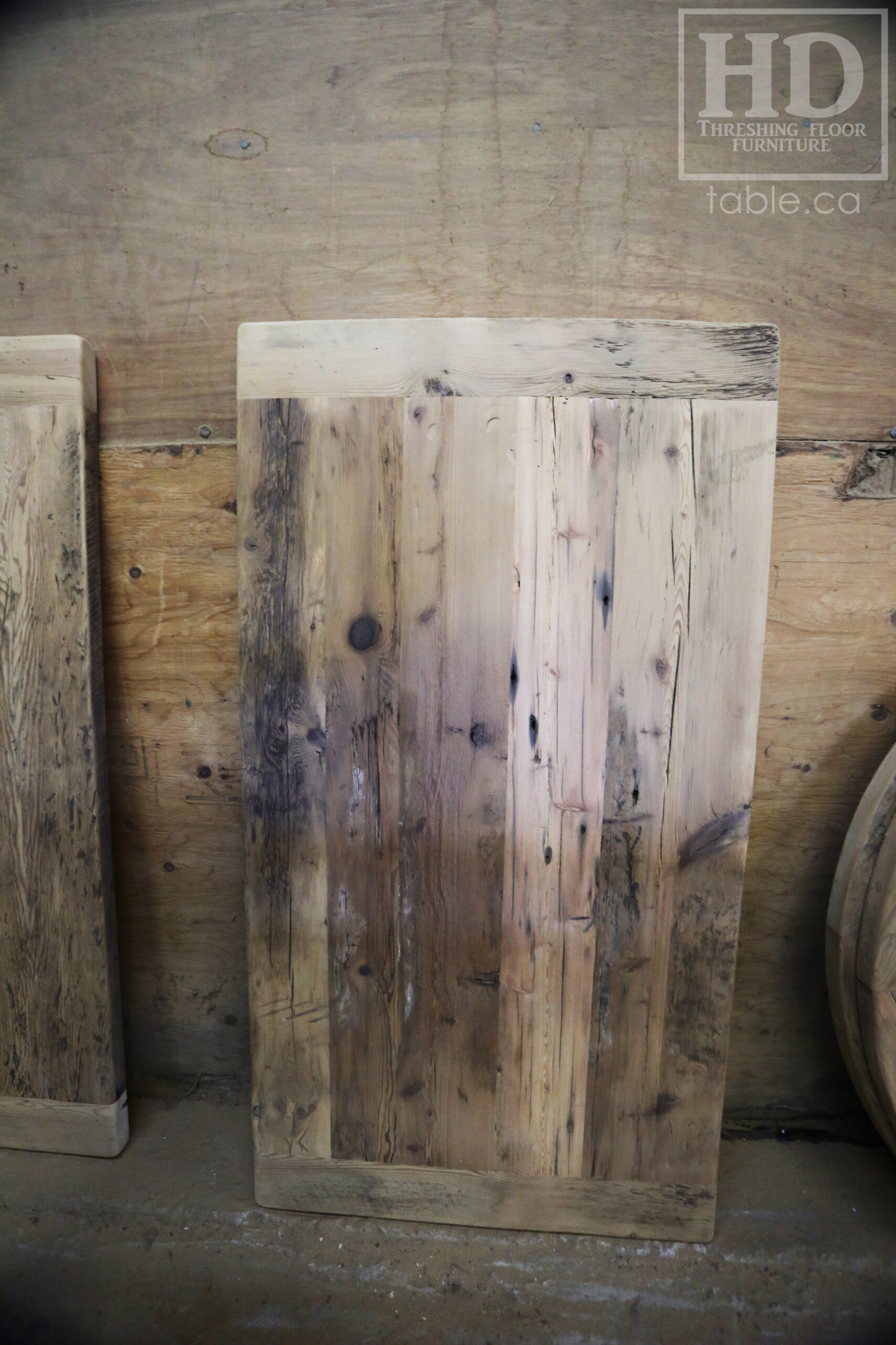 Restaurant Table Tops made from Reclaimed Ontario Barnwood by HD Threshing Floor Furniture / www.table.ca