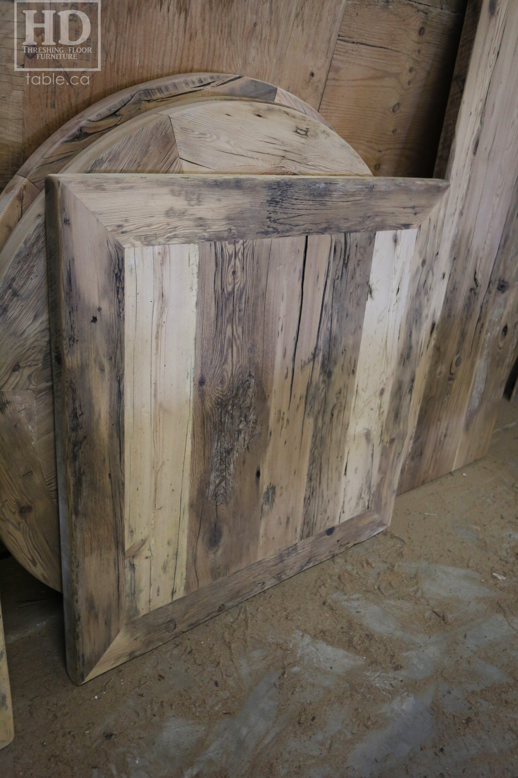 Restaurant Table Tops made from Reclaimed Ontario Barnwood by HD Threshing Floor Furniture / www.table.ca