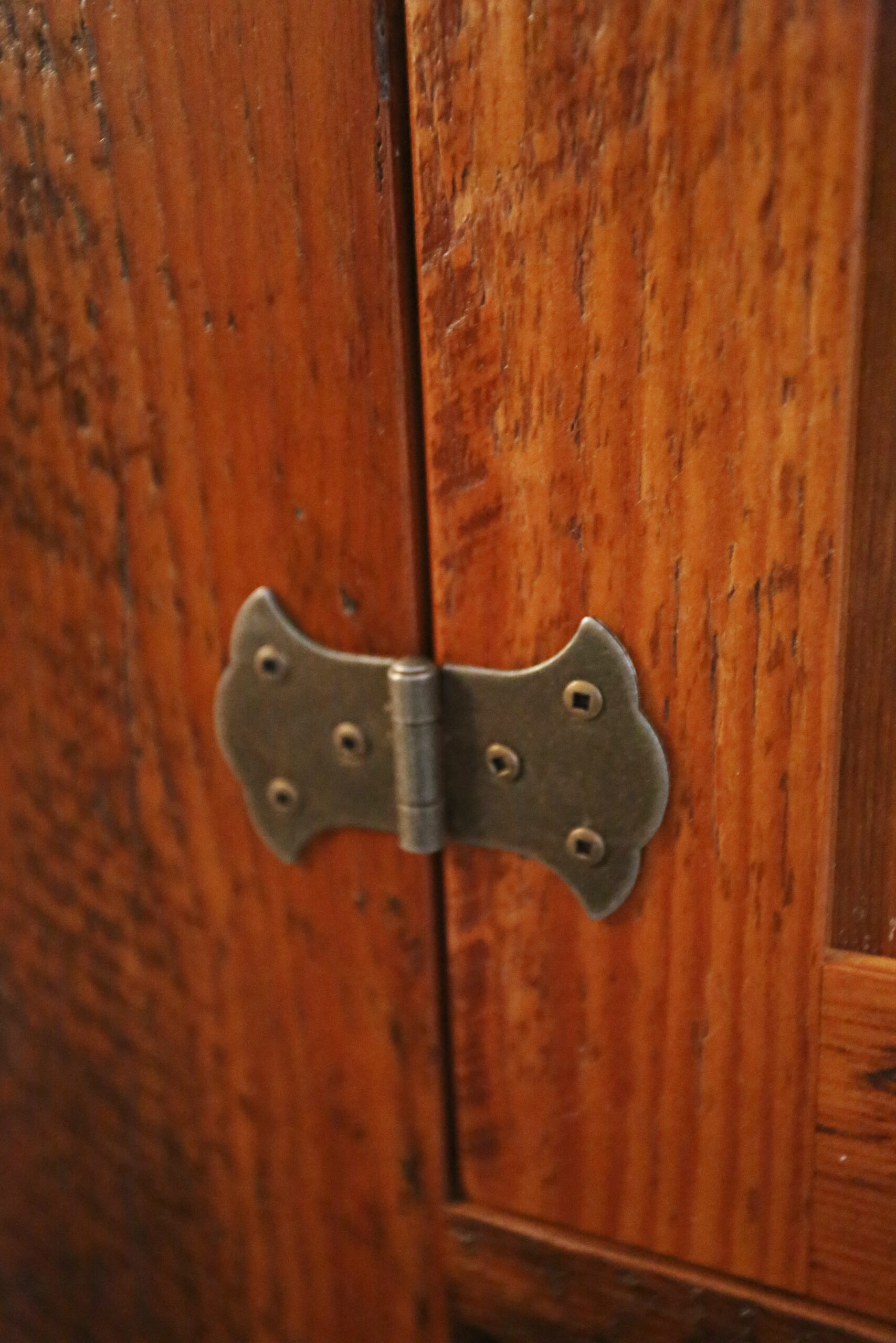 Reclaimed Ontario Barnwood Armoire - Old Growth Hemlock Threshing Floor & Grainery Board Construction - 2 Doors / 2 Drawers - Internal Hanging Option on top portion -  Original edges & distressing maintained - Cast Brass Lee Valley Hardware - Crown Molding - Satin polyurethane finish - www.table.ca