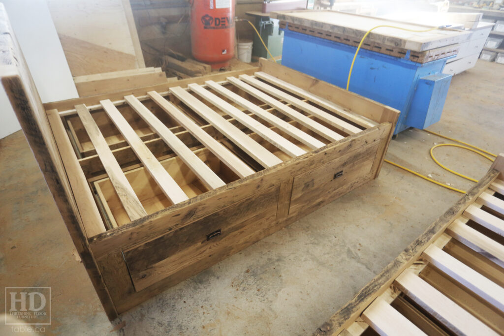 Reclaimed Ontario Barnwood Platform Bed for an Amherstburg Home Blog