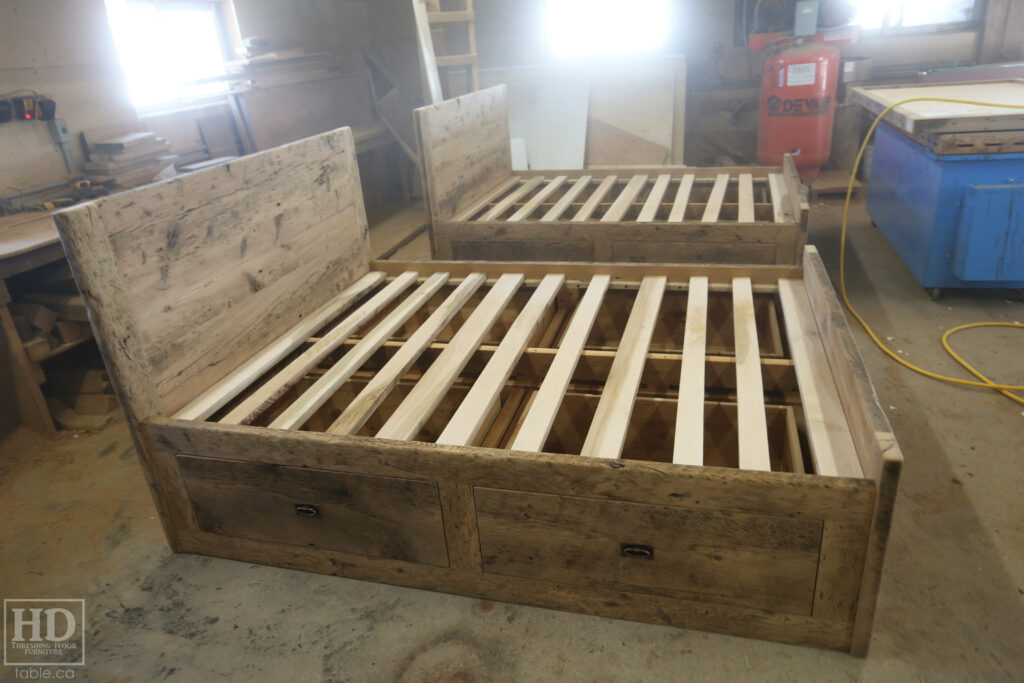 Reclaimed Ontario Barnwood Platform Bed for an Amherstburg Home Blog