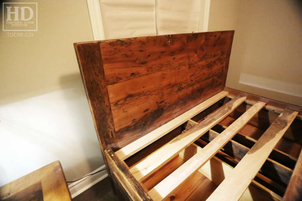 Reclaimed Ontario Barnwood Platform Bed for an Amherstburg Home Blog