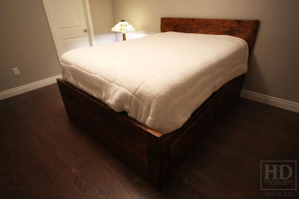 Reclaimed Ontario Barnwood Platform Bed for an Amherstburg Home Blog