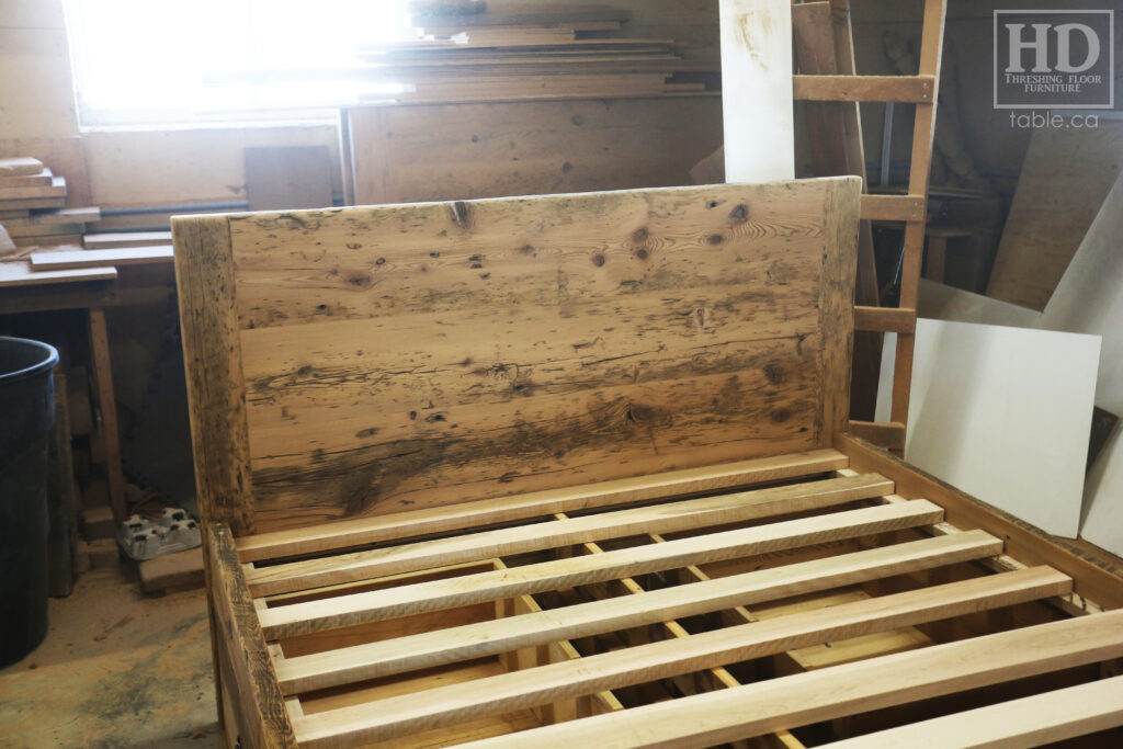 Reclaimed Ontario Barnwood Platform Bed for an Amherstburg Home Blog