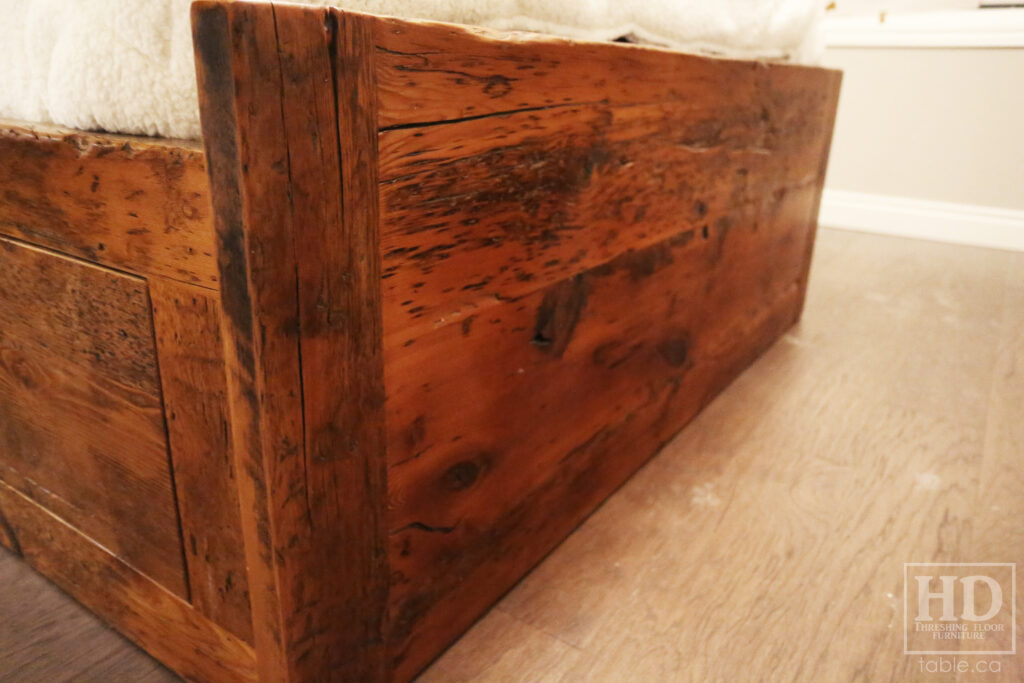 Reclaimed Ontario Barnwood Platform Bed for an Amherstburg Home Blog