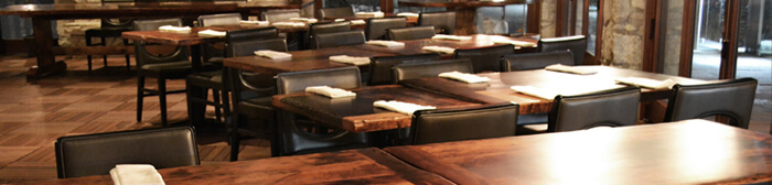 Reclaimed Wood Furniture - Restaurant Tables